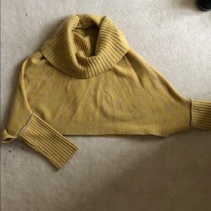anthropology cropped cashmere sweater